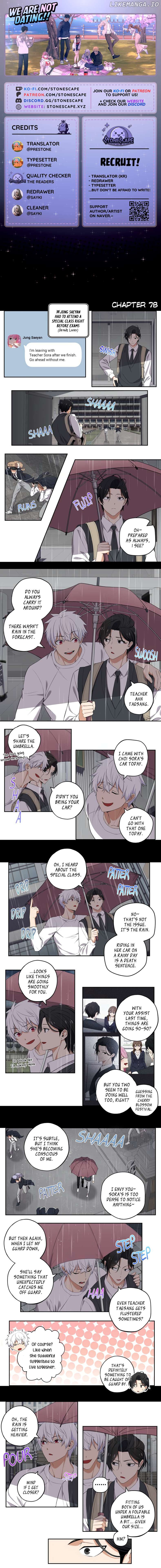 We Are Not Dating!! Chapter 78 - page 1
