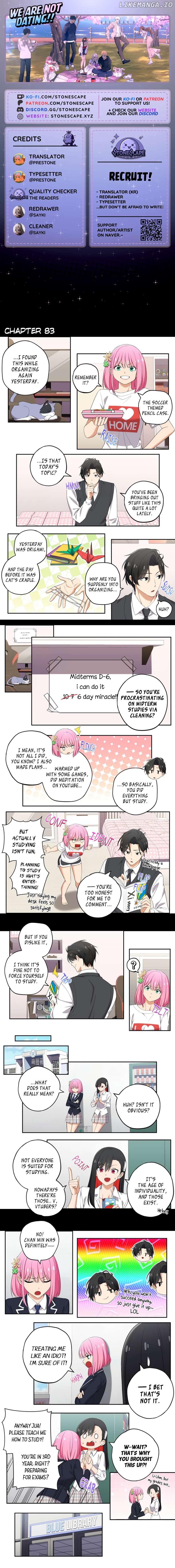 We Are Not Dating!! Chapter 83 - page 1