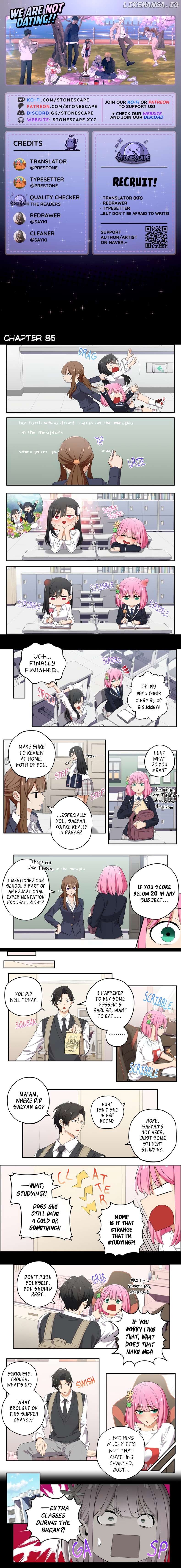 We Are Not Dating!! Chapter 85 - page 1