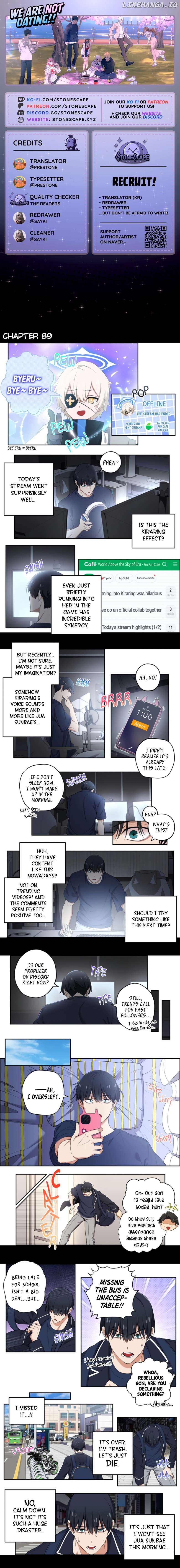 We Are Not Dating!! Chapter 89 - page 1