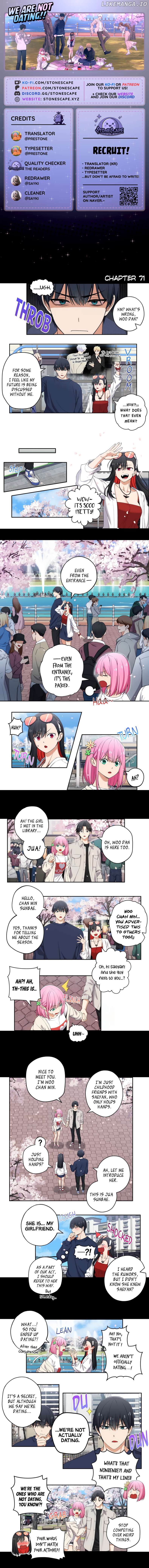 We Are Not Dating!! Chapter 71 - page 1