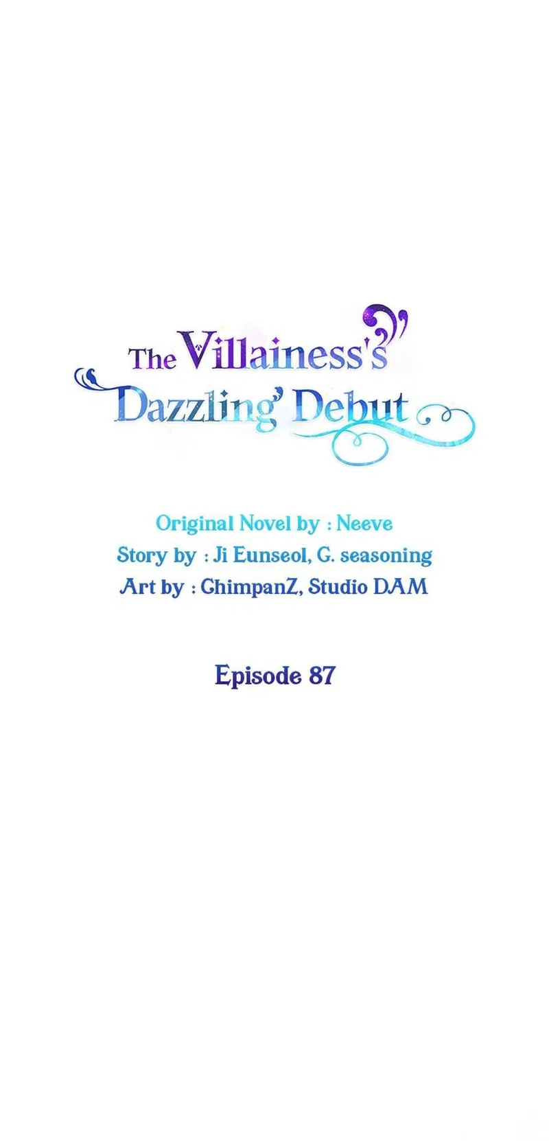 The Villainess's Dazzling Debut Chapter 87 - page 1