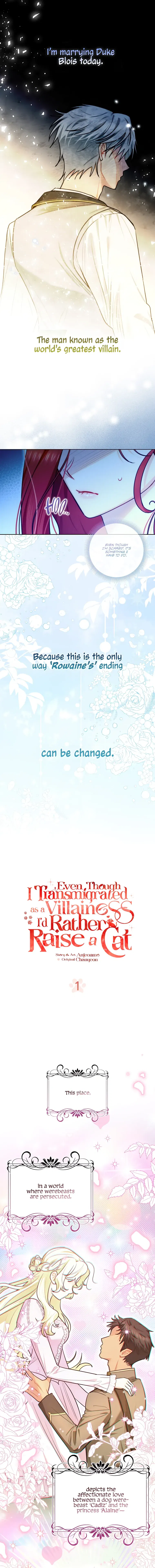 Even Though I Transmigrated as a Villainess, I’d Rather Raise a Cat Chapter 1 - page 2
