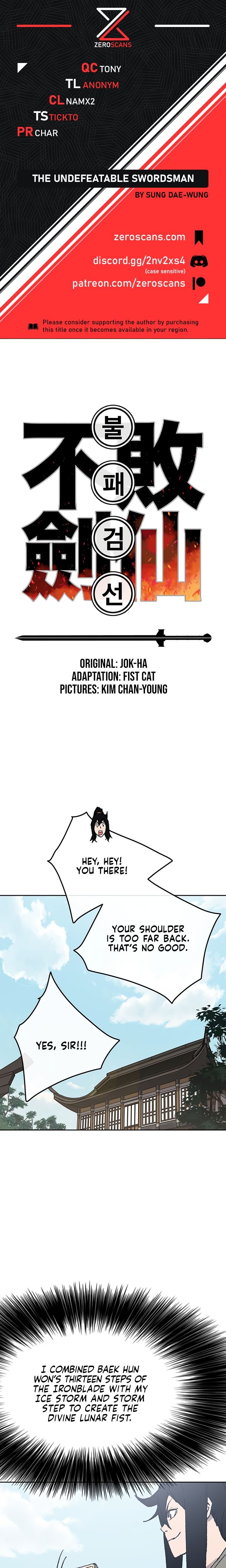 The Undefeatable Swordsman chapter 50 - page 1