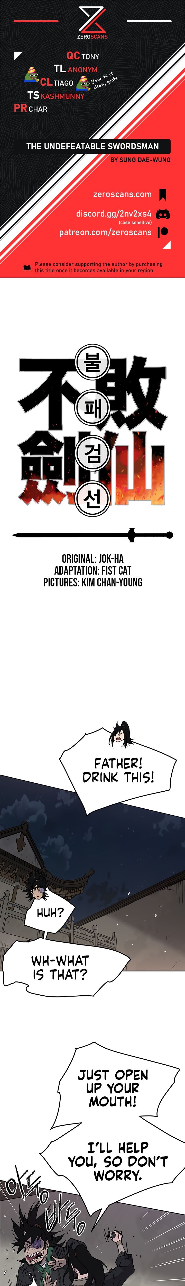 The Undefeatable Swordsman chapter 47 - page 1