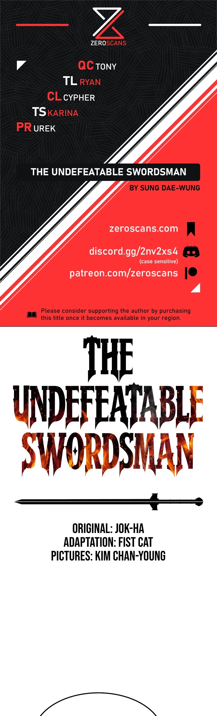 The Undefeatable Swordsman chapter 96 - page 1