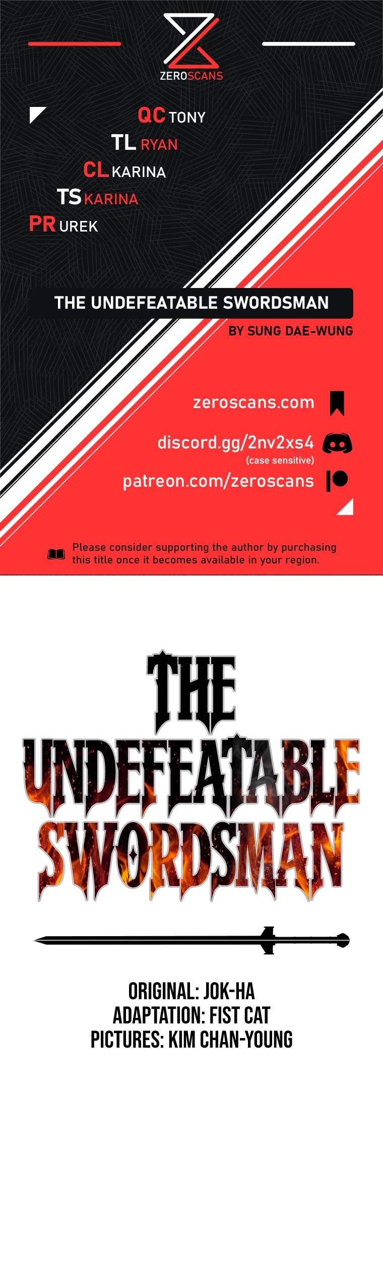 The Undefeatable Swordsman chapter 95 - page 1
