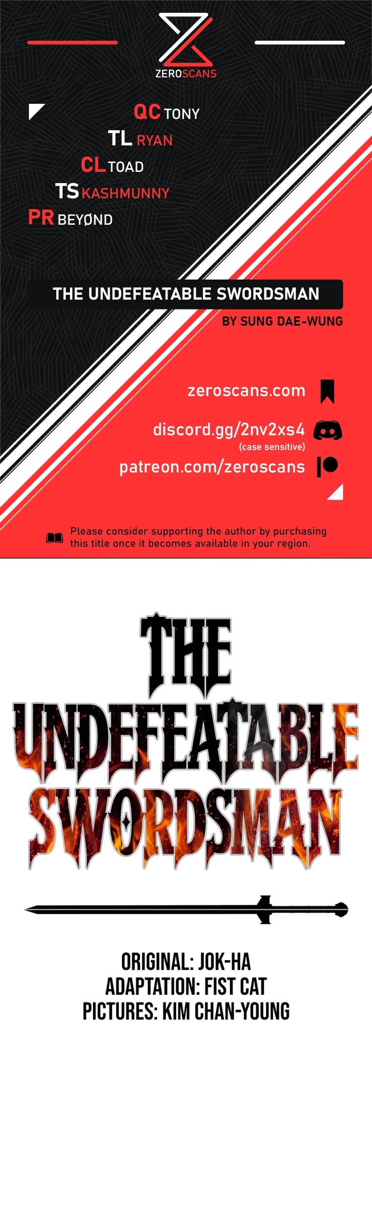 The Undefeatable Swordsman chapter 86 - page 1