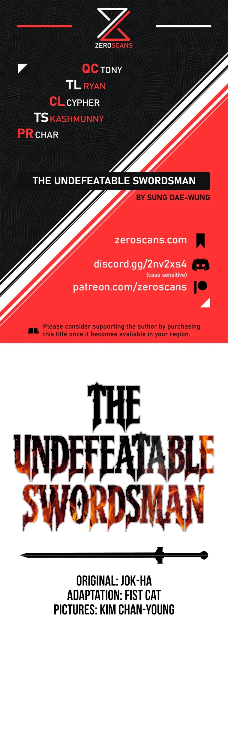 The Undefeatable Swordsman chapter 84 - page 1