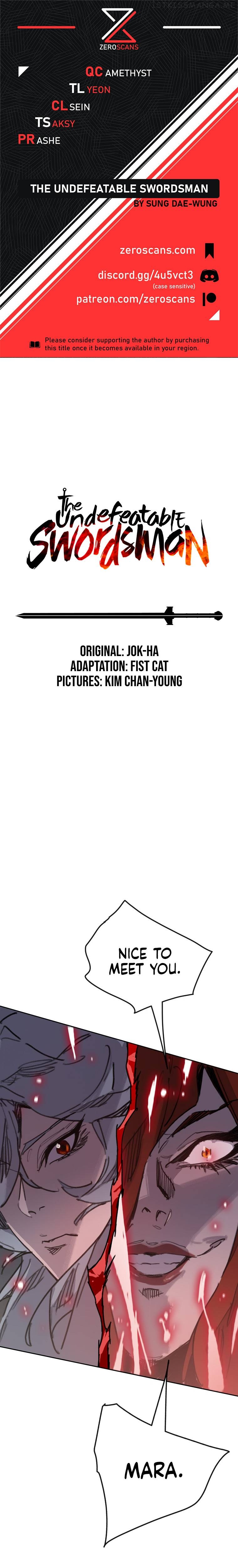 The Undefeatable Swordsman Chapter 151 - page 1